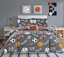 Load image into Gallery viewer, All American Collection Kids Boys Girls Teens Children Soft Comfortable Printed Fitted Bedroom PC Comforter Set