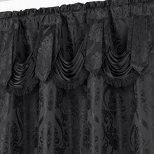 Load image into Gallery viewer, All American Collection New 4 Piece Drape Set with Attached Valance and Sheer with 2 Tie Backs Included