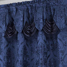 Load image into Gallery viewer, All American Collection New 4 Piece Drape Set with Attached Valance and Sheer with 2 Tie Backs Included