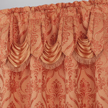 Load image into Gallery viewer, All American Collection New 4 Piece Drape Set with Attached Valance and Sheer with 2 Tie Backs Included